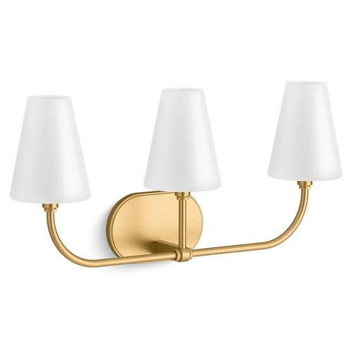 Main product image of Kernen 3-Light Sconce (Brushed Moderne Brass), 32257-SC03-2GL