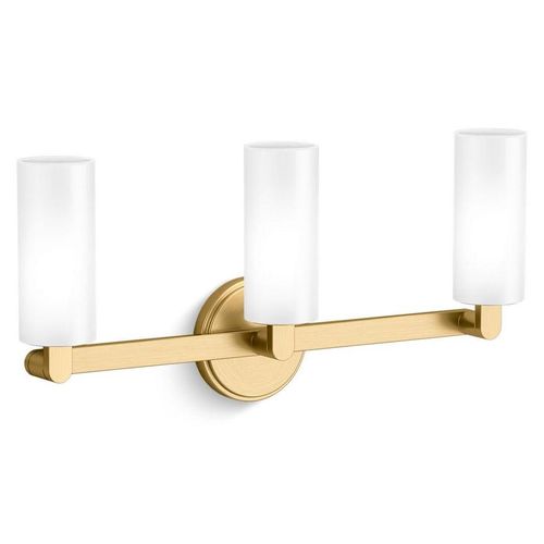 Main product image of Crue 3-Light Sconce (Brushed Moderne Brass), 35874-SC03-2GL