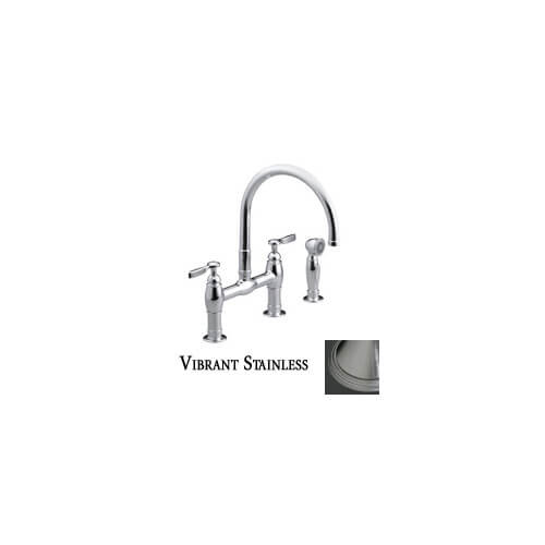 K61314VS Kohler K61314VS Parq DeckMount Bridge Kitchen Sink