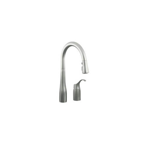 Main product image of Simplice Single-Control Remote Valve Pull-Down Spray Kitchen Sink Faucet - Vibrant Stainless Finish, K-647-VS