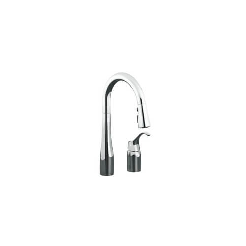 Main product image of Simplice Single-Control Remote Valve Secondary Pull-Down Spray Kitchen Sink Faucet - Polished Chrome Finish, K-649-CP