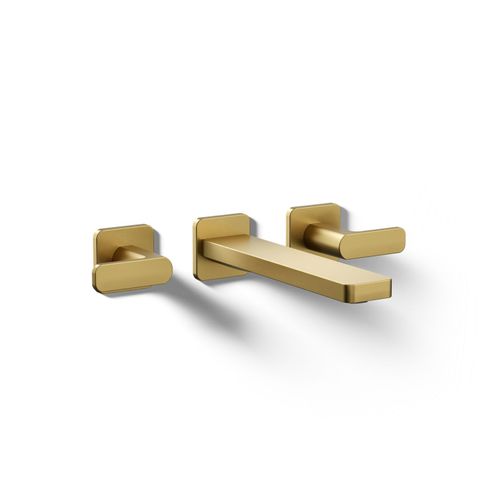 Main product image of Wall-Mount Bathroom Sink Faucet Trim, 1.2 GPM (Vibrant Brushed Moderne Brass), K-T27120-4-2MB