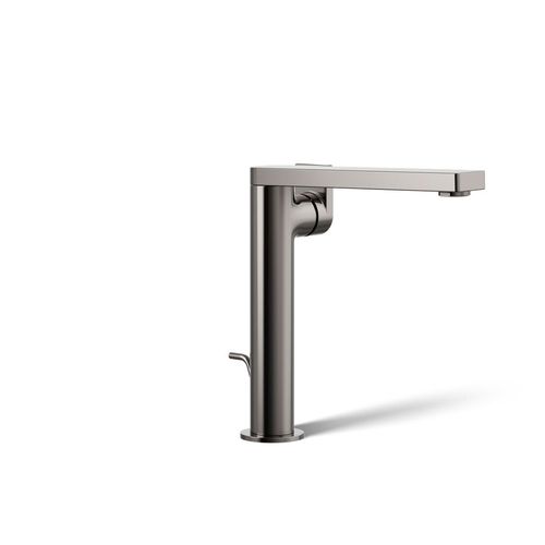 Main product image of Tall Single-Handle Bathroom Sink Faucet w/ Lever Handle, 1.2 GPM (Vibrant Titanium), K-73168-4-TT