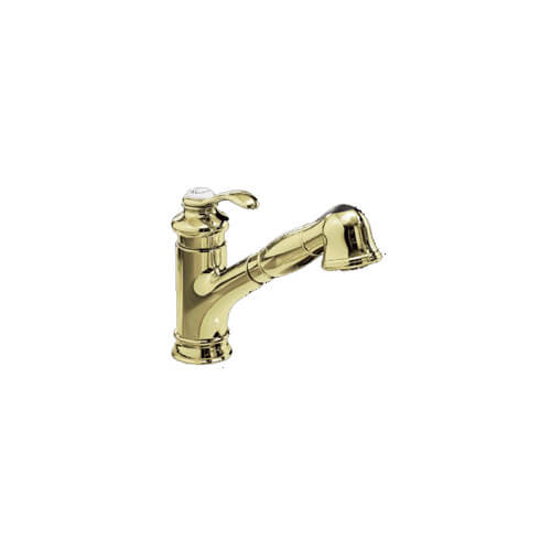 K12177PB Kohler K12177PB Fairfax SingleControl Pullout Kitchen Sink Faucet Vibrant