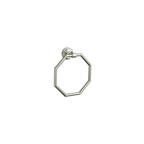 Main product image of Pinstripe Towel Ring (Vibrant Polished Nickel), K-13112-SN