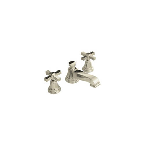 Main product image of Pinstripe Pure Widespread Lavatory Faucet, Cross Handles (Vibrant Polished Nickel), K-13132-3A-SN