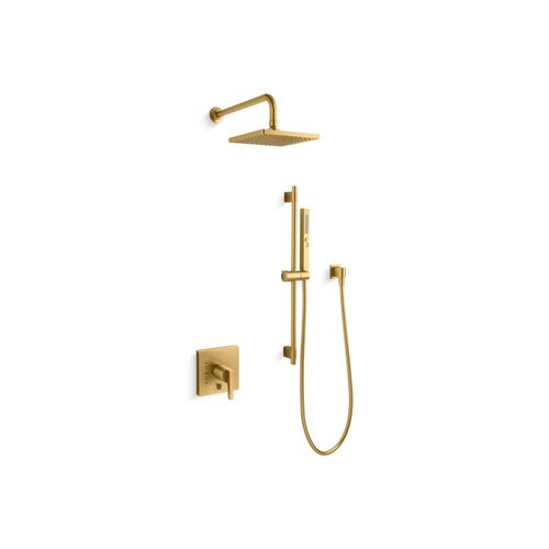 Main product image of Honesty Showering Kit, 1.75 Gpm (Brushed Moderne Brass), K-26273-G-2MB