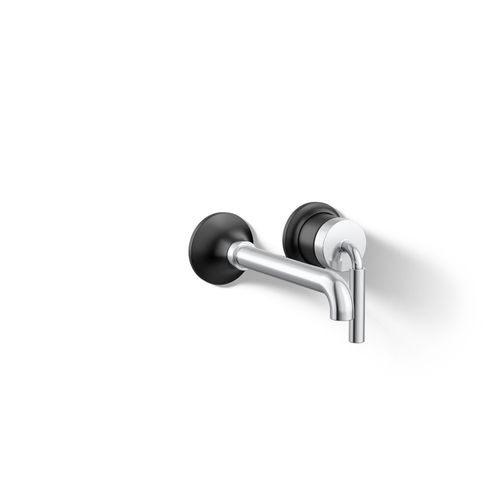Main product image of Tone Wall-Mount 1-Handle Bathroom Faucet, 1.2 Gpm (Polished Chrome w/ Matte Black), K-26438-4-CBL