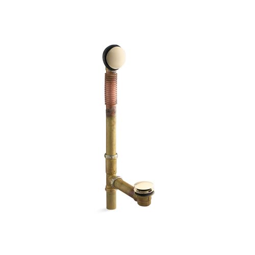 Main product image of Clearflo Brass Toe Tap Bath Drain (French Gold), K-7259-AF