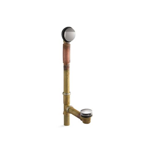 Main product image of Clearflo Brass Toe Tap Bath Drain (Titanium), K-7259-TT