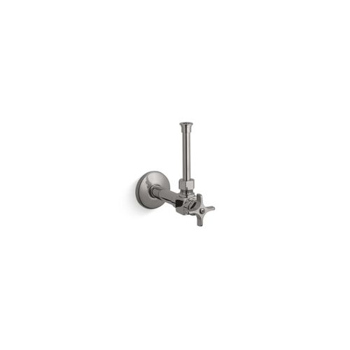 Main product image of 1/2" Angle Supply w/ Stop, Cross Handle, Rigid Vertical Tube (Titanium), K-7653-TT