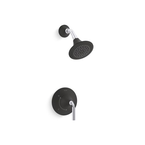 Main product image of Tone Rite-Temp Shower Trim Kit, 1.75 Gpm (Polished Chrome w/ Matte Black), K-TS27420-4G-CBL