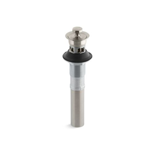 Main product image of Lavatory Drain with Non-Removable Metal Stopper and Overflow (Brushed Nickel), K-7127-A-BN