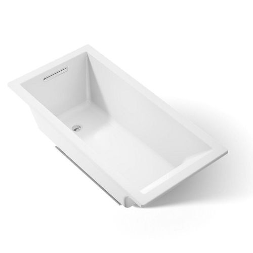 Main product image of Underscore 60" x 30" Rectangular Drop-In Bathtub with Reversible Drain (White)