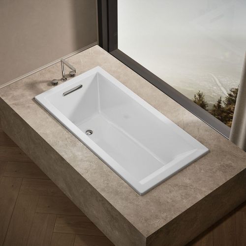 Main product image of Underscore 60" x 30" Rectangular Drop-In Bathtub with Reversible Drain (White)