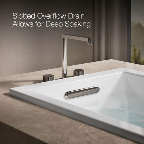 Main product image of Underscore 60" x 30" Rectangular Drop-In Bathtub with Reversible Drain (White)