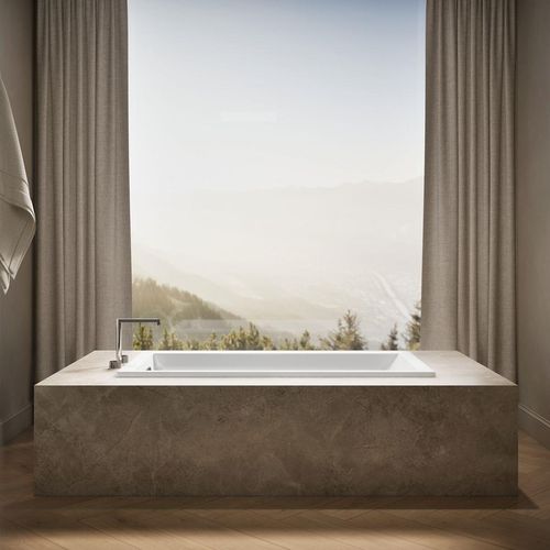 Main product image of Underscore 60" x 30" Rectangular Drop-In Bathtub with Reversible Drain (White)