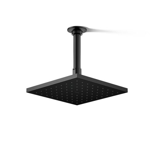 Main product image of Square 8" Single-Function Rainhead, 1.75 GPM (Matte Black), K-13695-G-BL