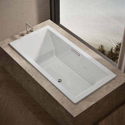 Main product image of Underscore 72" x 36" Rectangular Drop-In Bathtub with Center Drain (White)