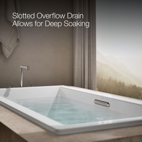 Main product image of Underscore 72" x 36" Rectangular Drop-In Bathtub with Center Drain (White)
