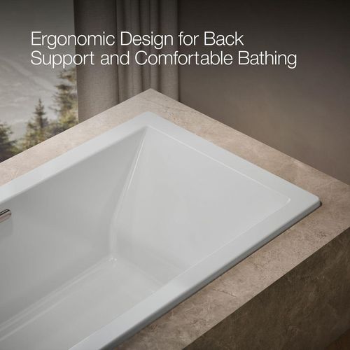 Main product image of Underscore 72" x 36" Rectangular Drop-In Bathtub with Center Drain (White)