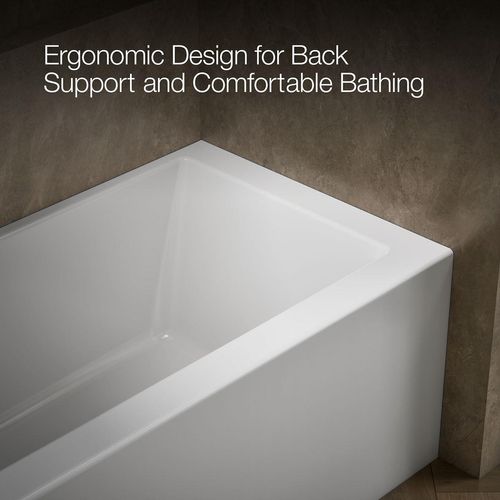 Main product image of Underscore 60" x 30" Alcove Bathtub with Left Drain (White)