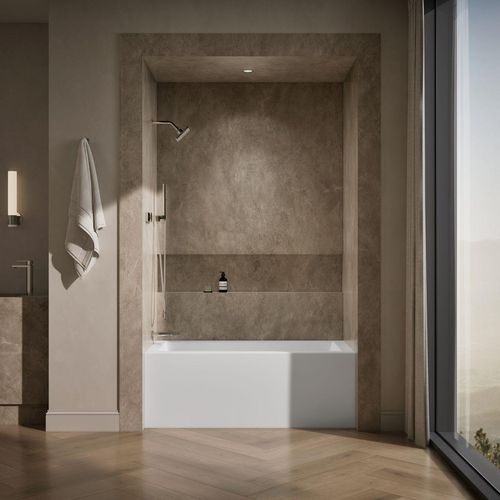 Main product image of Underscore 60" x 30" Alcove Bathtub with Left Drain (White)