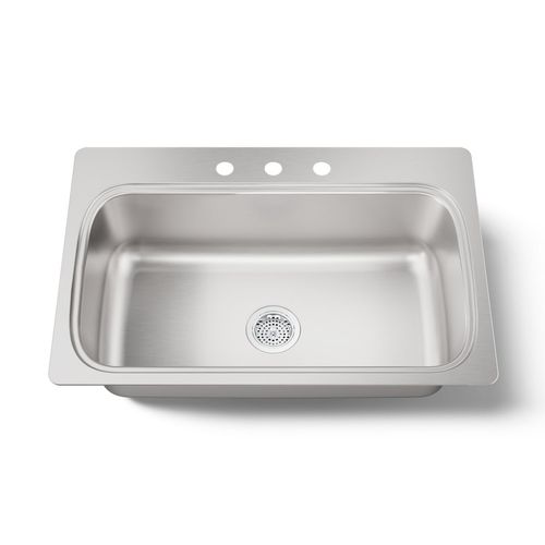 Main product image of 33" Top-Mount Single-Bowl Kitchen Sink (Stainless Steel), K-20060-3-NA