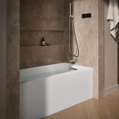 Main product image of Underscore 60" x 30" Alcove Bathtub w/ Integral Apron, Integral Flange, and Right Drain (White)