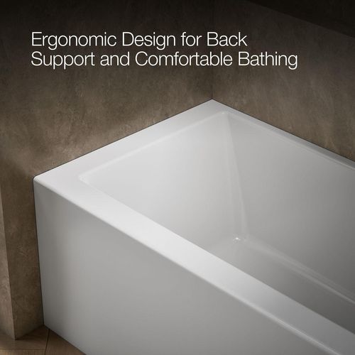 Main product image of Underscore 60" x 30" Alcove Bathtub w/ Integral Apron, Integral Flange, and Right Drain (White)