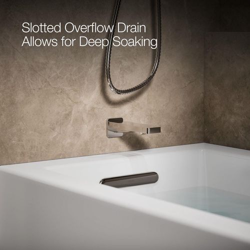 Main product image of Underscore 60" x 32" Alcove Bathtub with Integral Apron, Integral Flange, and Left Drain (White)