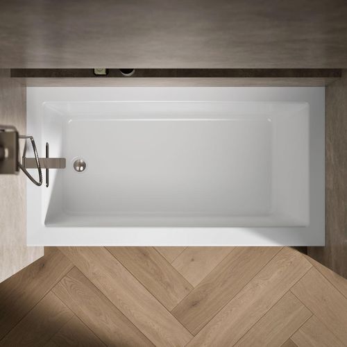 Main product image of Underscore 60" x 32" Alcove Bathtub with Integral Apron, Integral Flange, and Left Drain (White)