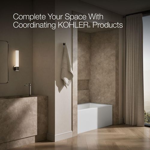Main product image of Underscore 60" x 32" Alcove Bathtub with Integral Apron, Integral Flange, and Left Drain (White)