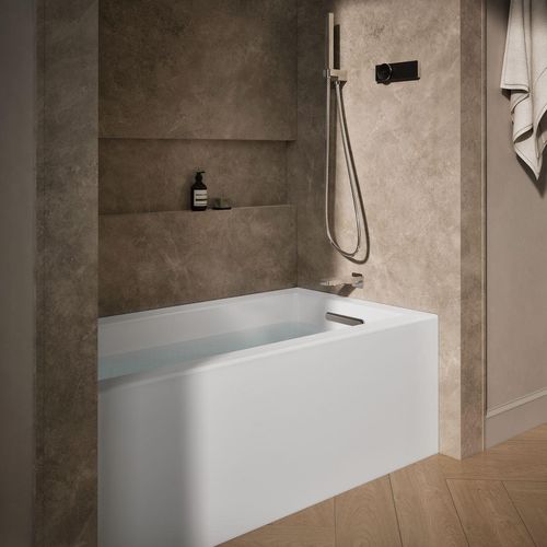 Main product image of Underscore 60" x 32" Alcove Bathtub w/ Integral Apron, Integral Flange, and Right Drain (White)