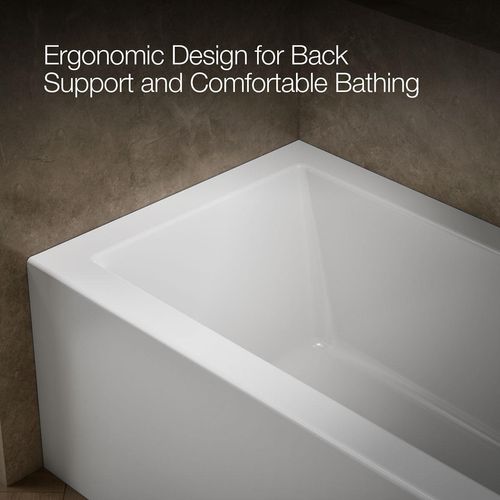 Main product image of Underscore 60" x 32" Alcove Bathtub w/ Integral Apron, Integral Flange, and Right Drain (White)