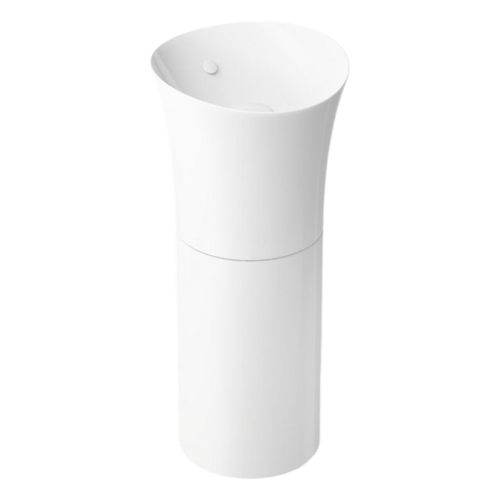 Main product image of Veil 16" Round Pedestal Bathroom Sink (White), K-20701-0