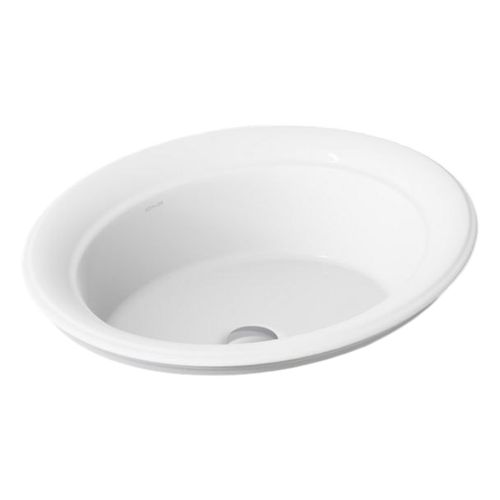 Main product image of Artifacts 21" Oval Drop-In Bathroom Sink (White), K-21780-0