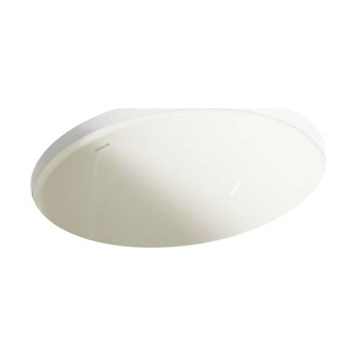 Main product image of 19-1/4" Oval Undermount Bathroom Sink, No Overflow (Biscuit), K-2205-96