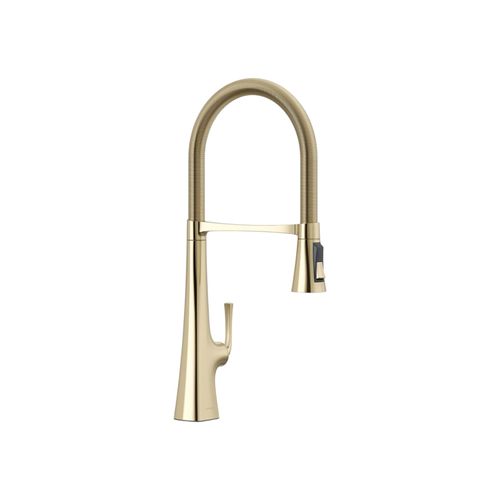 Main product image of Graze Semi-Professional Kitchen Sink Faucet w/ Three-Function Sprayhead (Vibrant French Gold), K-22060-AF