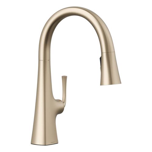 Main product image of Graze Pull-Down Kitchen Sink Faucet w/ Three-Function Sprayhead (Vibrant Brushed Bronze), K-22063-BV
