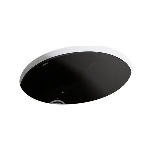 Main product image of 17" Oval Undermount Bathroom Sink (Black/Black), K-2209-7