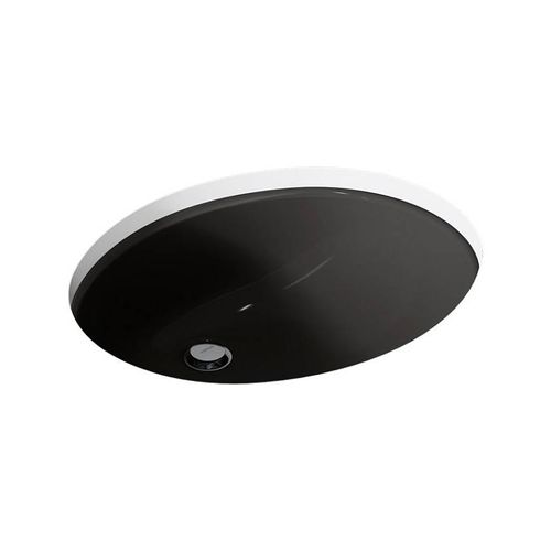 Main product image of 19-1/4" Oval Undermount Bathroom Sink (Black/Black), K-2210-7