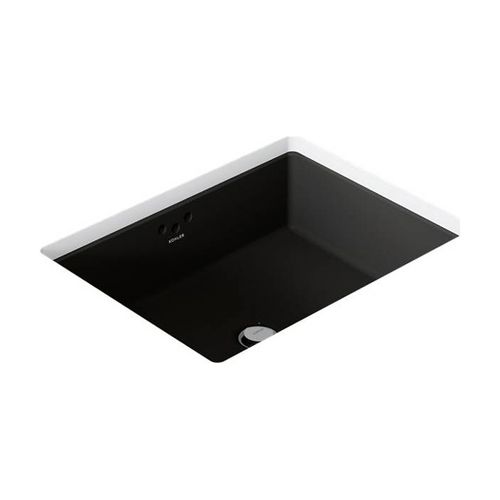 Main product image of 19-3/4" Rectangular Undermount Bathroom Sink (Black/Black), K-2330-7