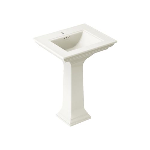Main product image of Memoirs Stately 25" Rectangular Pedestal Bathroom Sink (Biscuit), K-2344-1-96