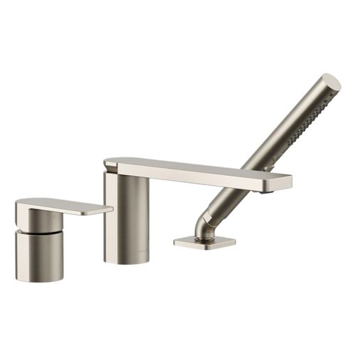 Main product image of Parallel Deck-Mount Bath Faucet w/ Handshower (Vibrant Brushed Nickel), K-23488-4-BN