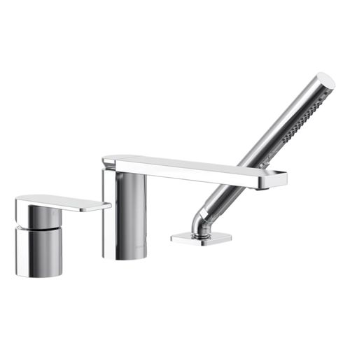 Main product image of Parallel Deck-Mount Bath Faucet w/ Handshower (Polished Chrome), K-23488-4-CP