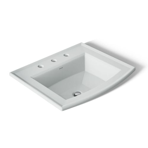 Main product image of 22-3/4" Rectangular Drop-In Bathroom Sink (Ice Grey), K-2356-8-95