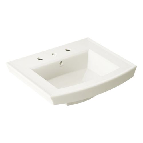 Main product image of Archer 24" Rectangular Pedestal Bathroom Sink (Biscuit), K-2358-8-96