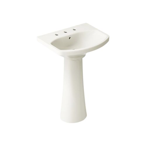 Main product image of Cimarron 22-3/4" Rectangular Pedestal Bathroom Sink (Biscuit), K-2362-8-96