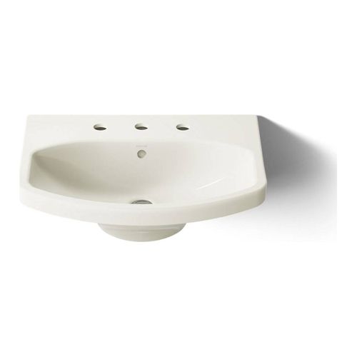 Main product image of 22-3/4" Rectangular Pedestal Bathroom Sink (Biscuit), K-2363-8-96